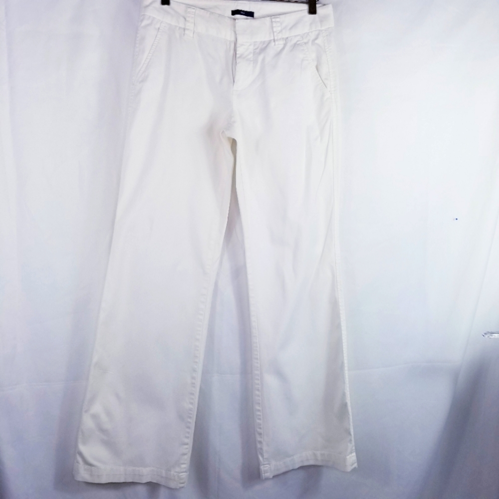 Gap long leg pants, white Sz 2